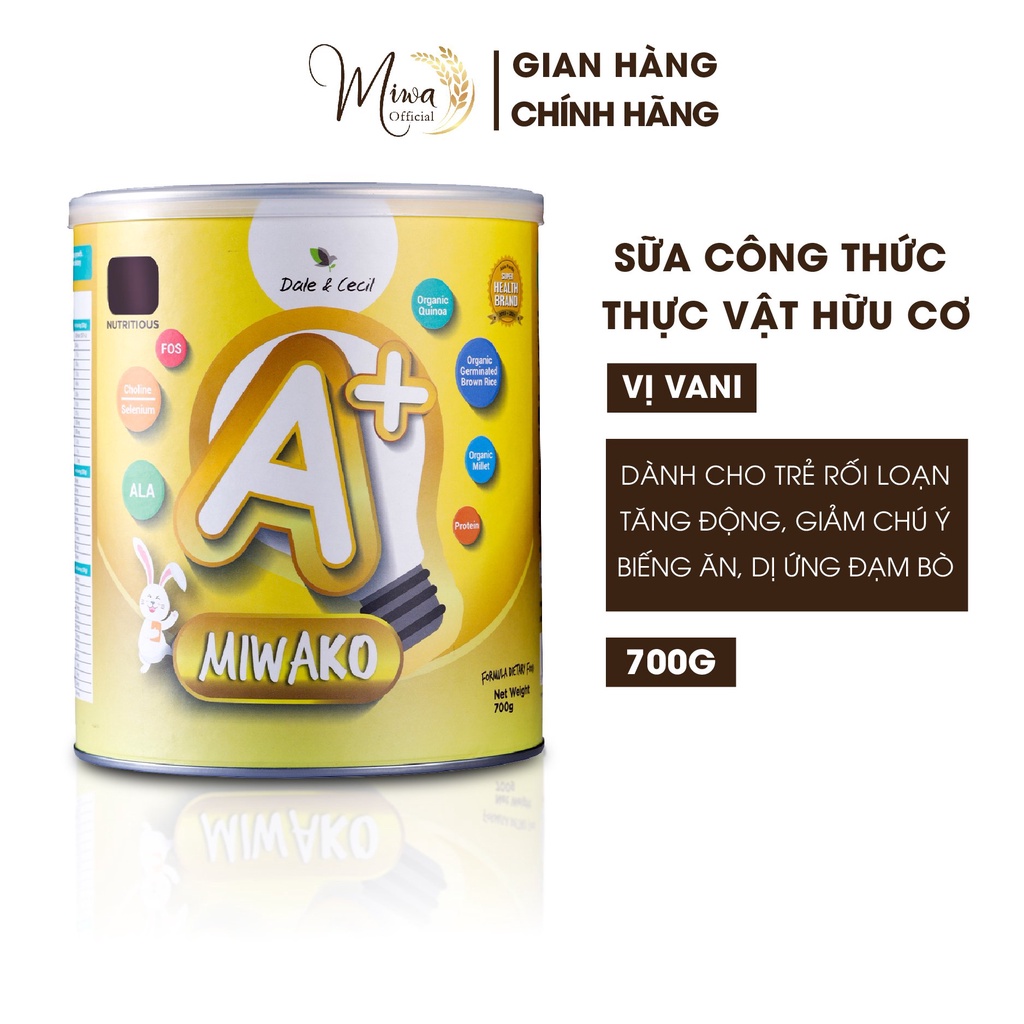 Sữa Miwako A+ vị vani 700gr