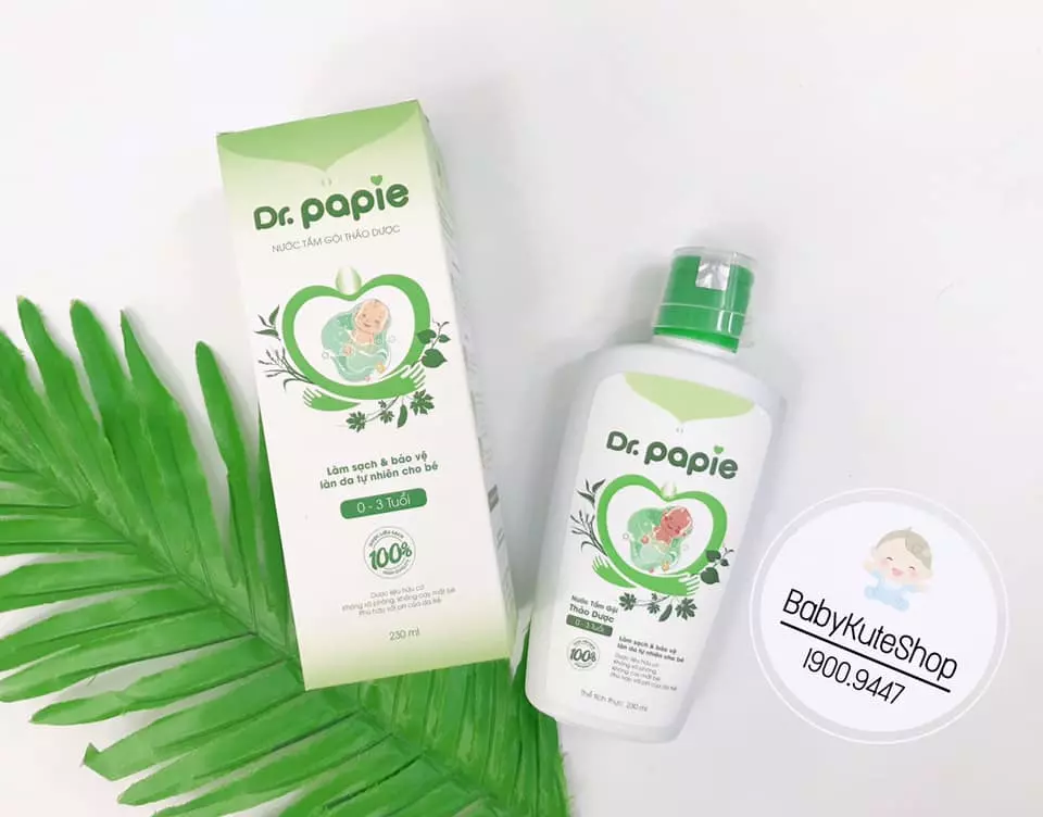 Review nước tắm thảo dược Dr.Papie